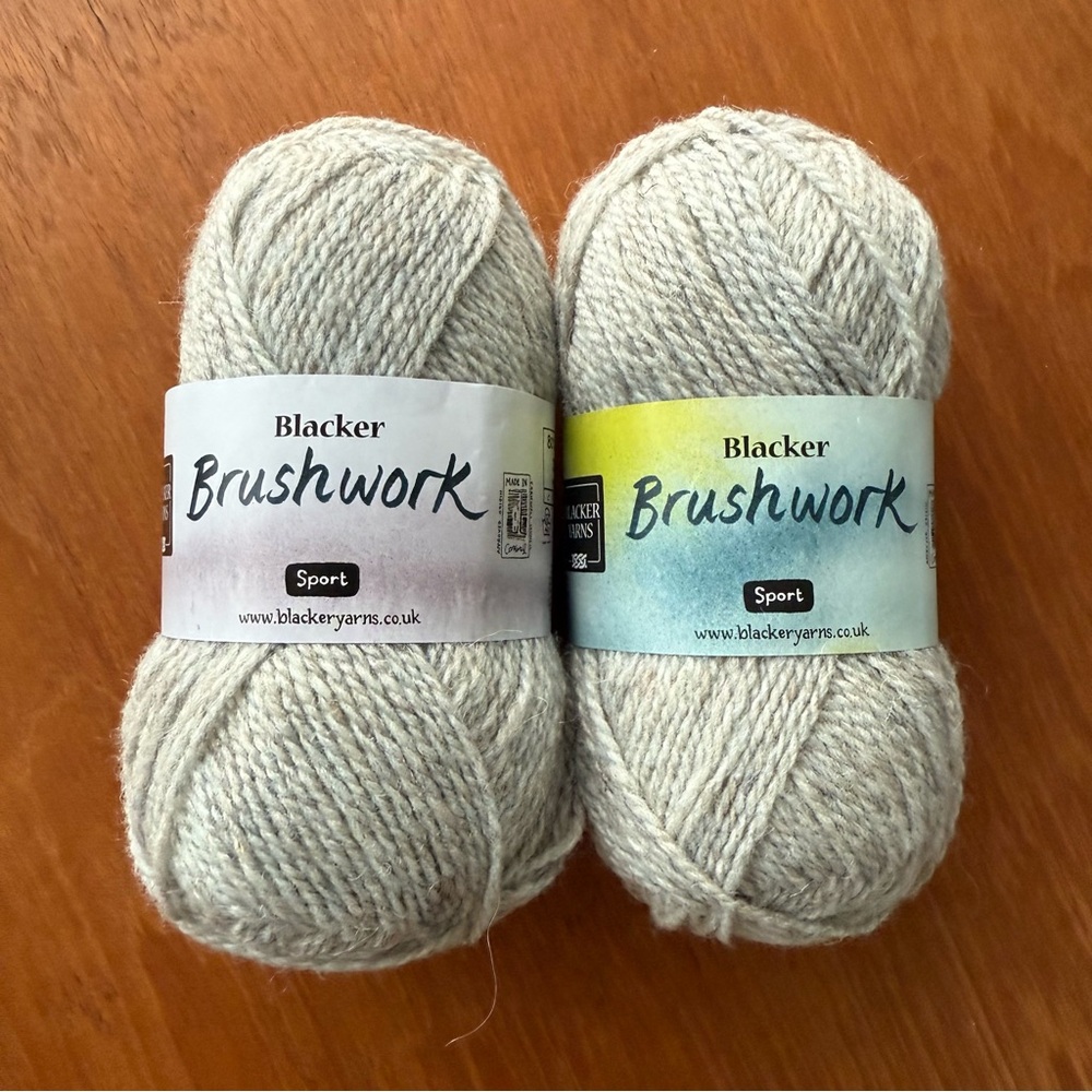 Blacker Brushwork Sport Yarn in Light Gray Wool Alpaca